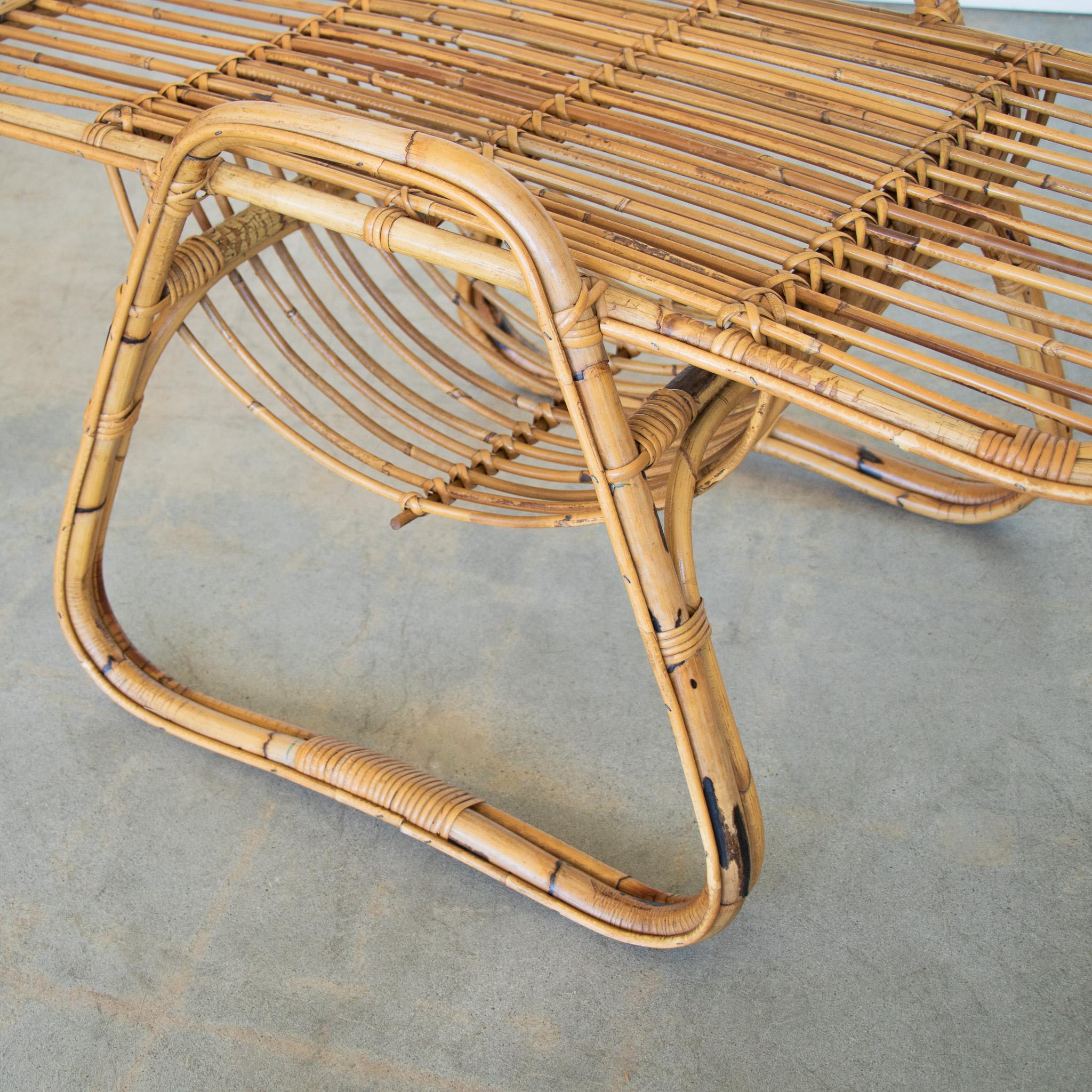 Italian Rattan Coffee Table 4