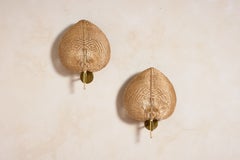 Applique a ventaglio in rattan di Vivai del Sud