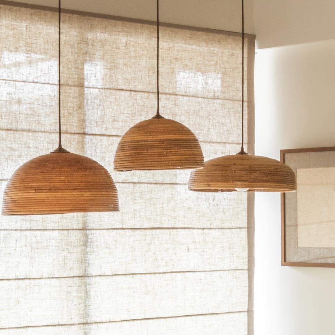 Italian Rattan Pendant Light 2