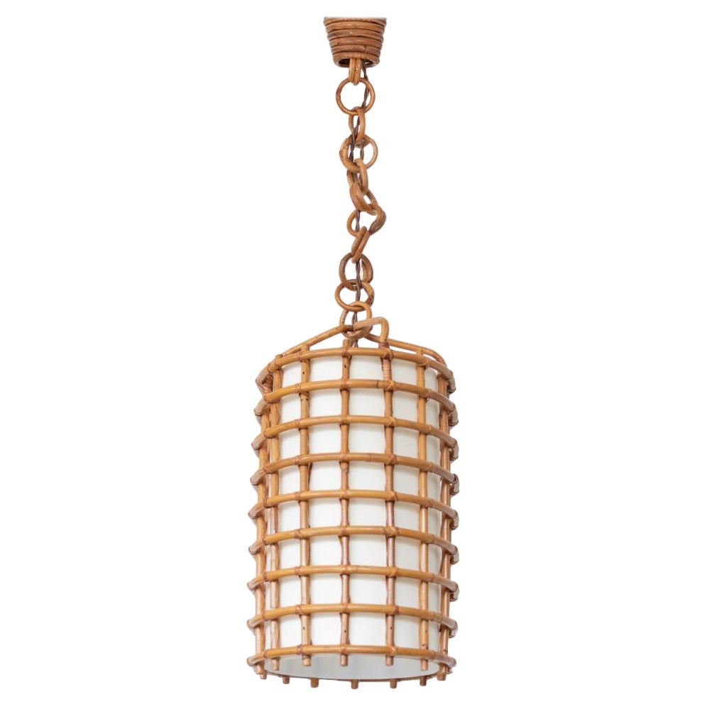 Italian Rattan Pendant Light