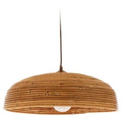 Italian Rattan Pendant Light