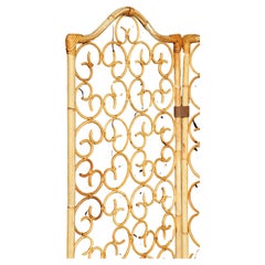 Italian rattan screen 1960's