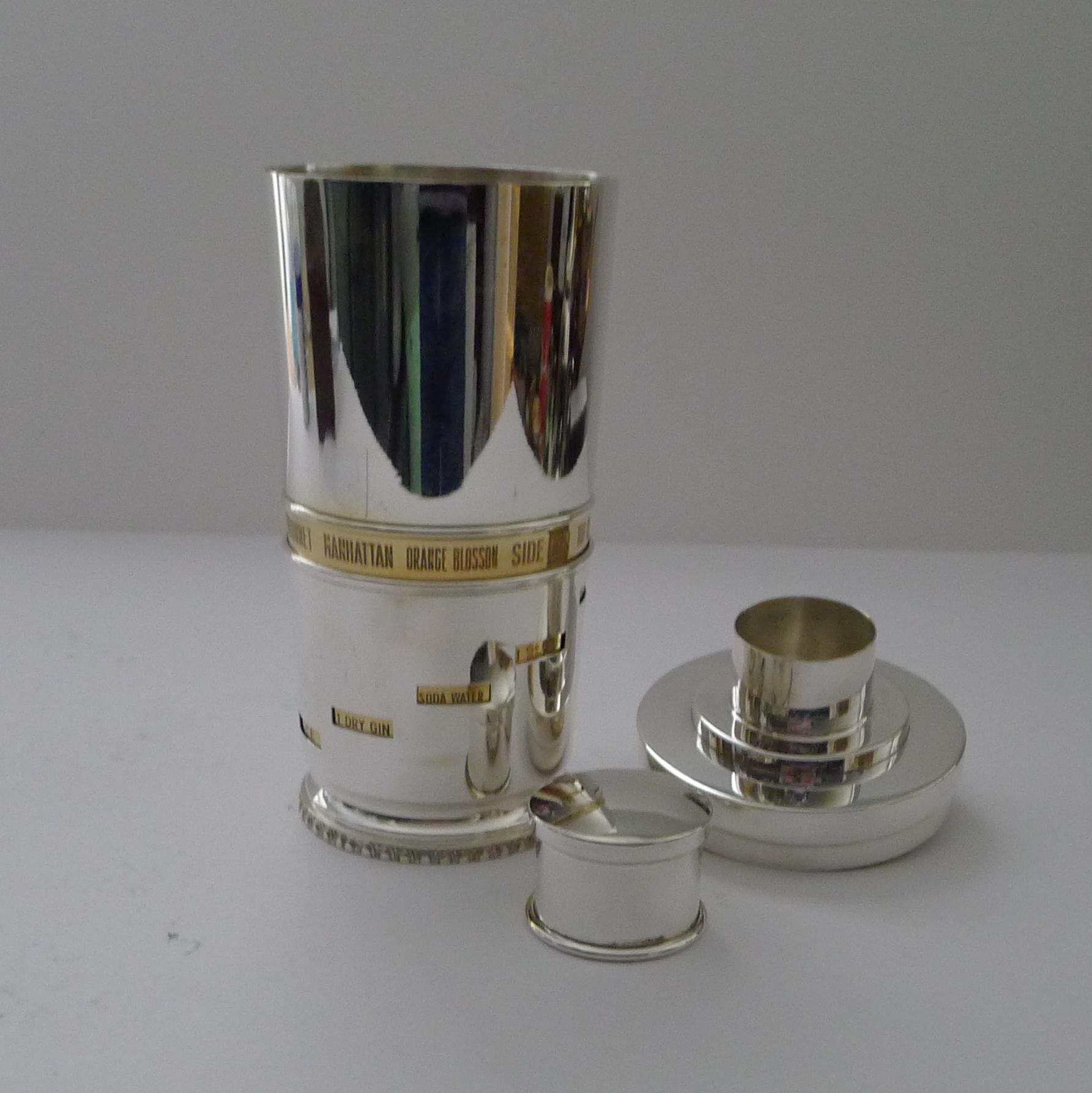 Italian Recipe Cocktail Shaker by Macabo 2