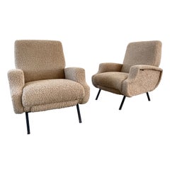 Italian Reclining Lounge Chairs