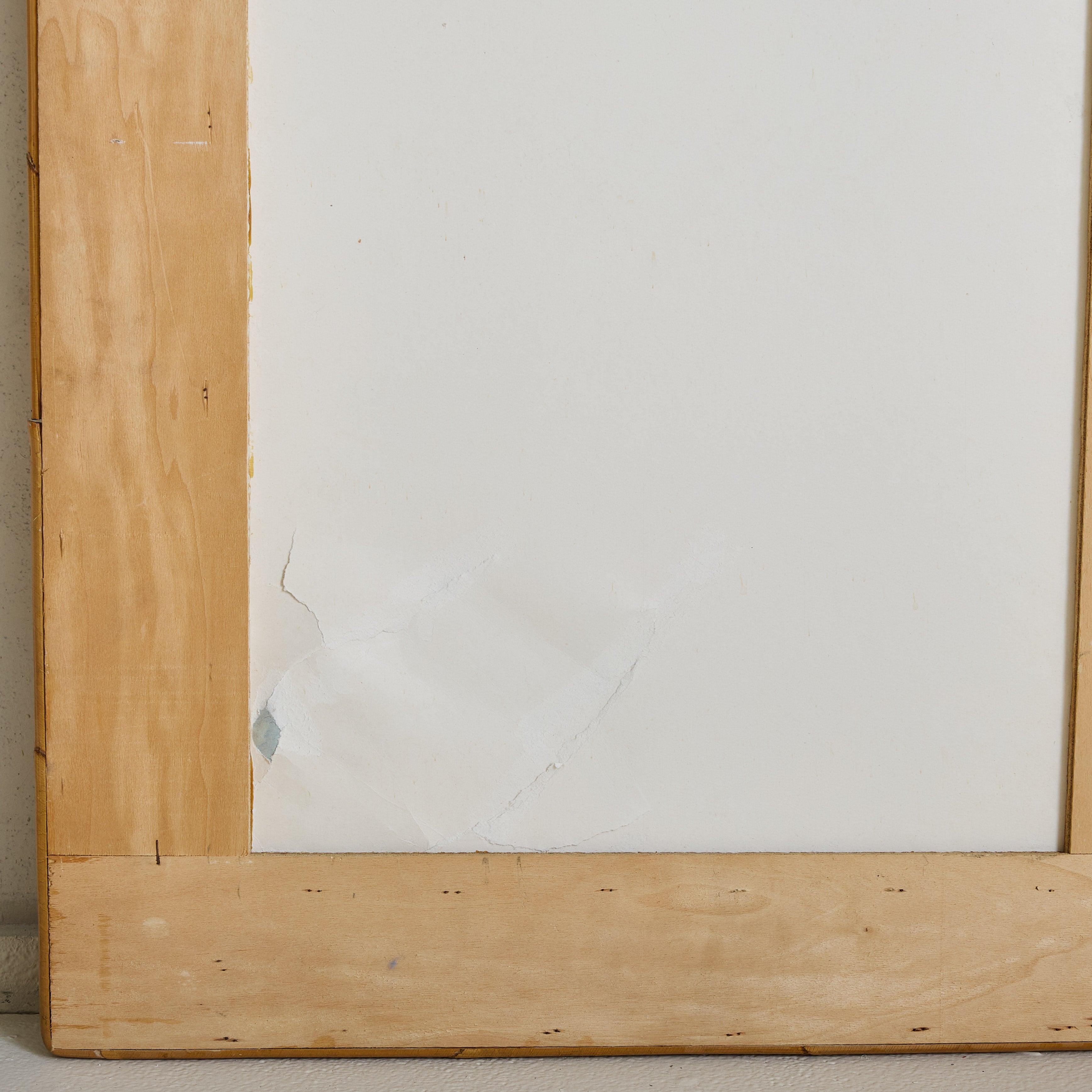 Espejo de pared italiano rectangular de bambú y ratán, años 60 en venta 3