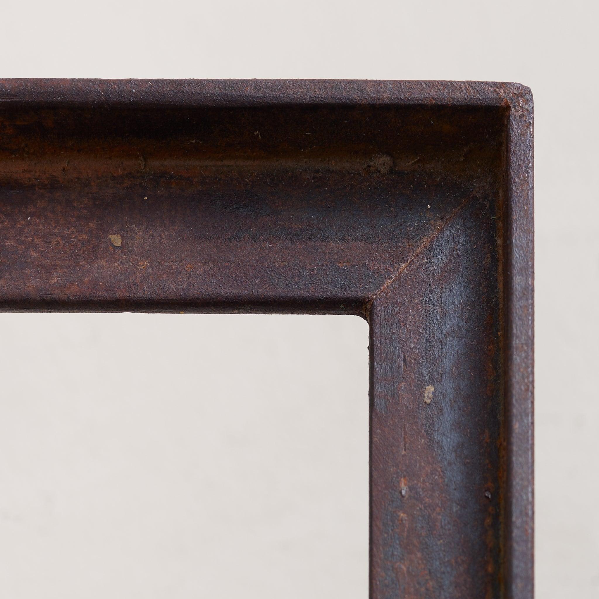 Italian Rectangular Iron Coffee Table with Glass Top, 1960s For Sale 2