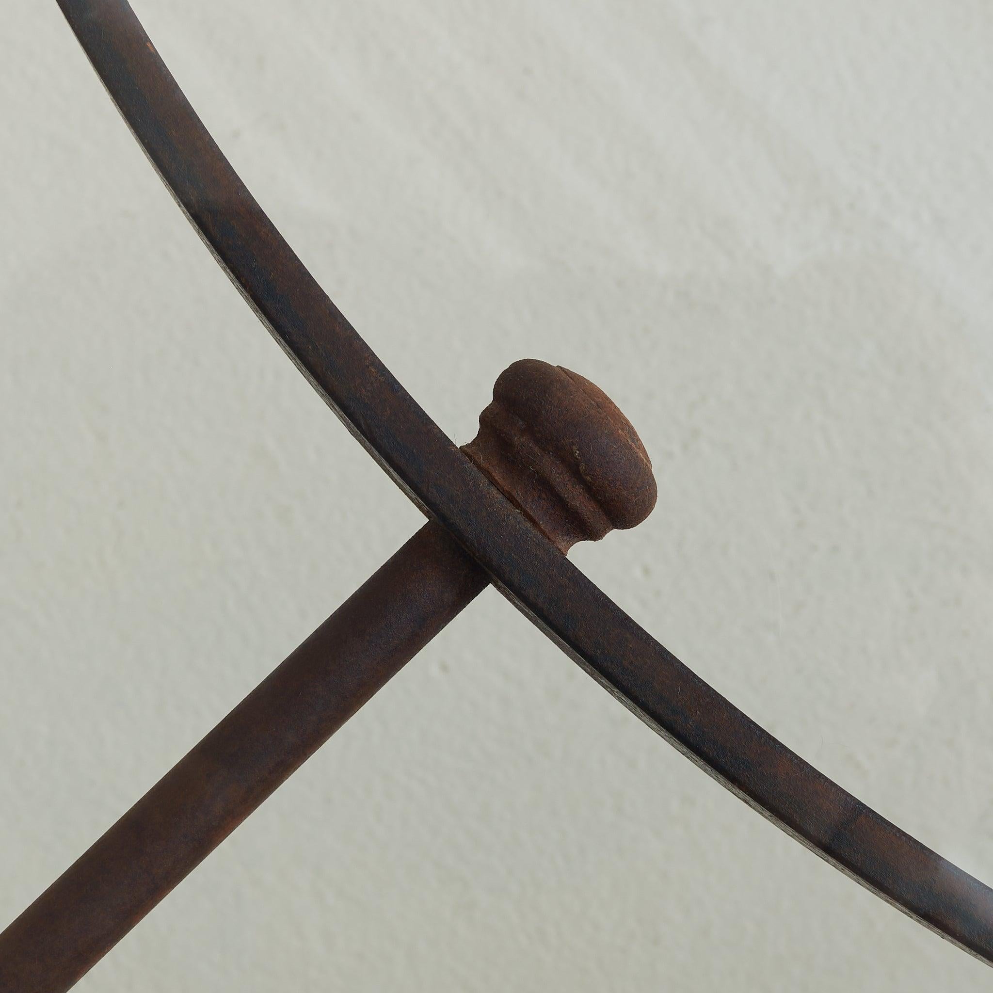 Italian Rectangular Iron Coffee Table with Glass Top, 1960s For Sale 4