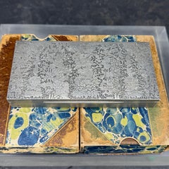 Italian Rectangular Sterling Silver Jewelry Cigarette Box