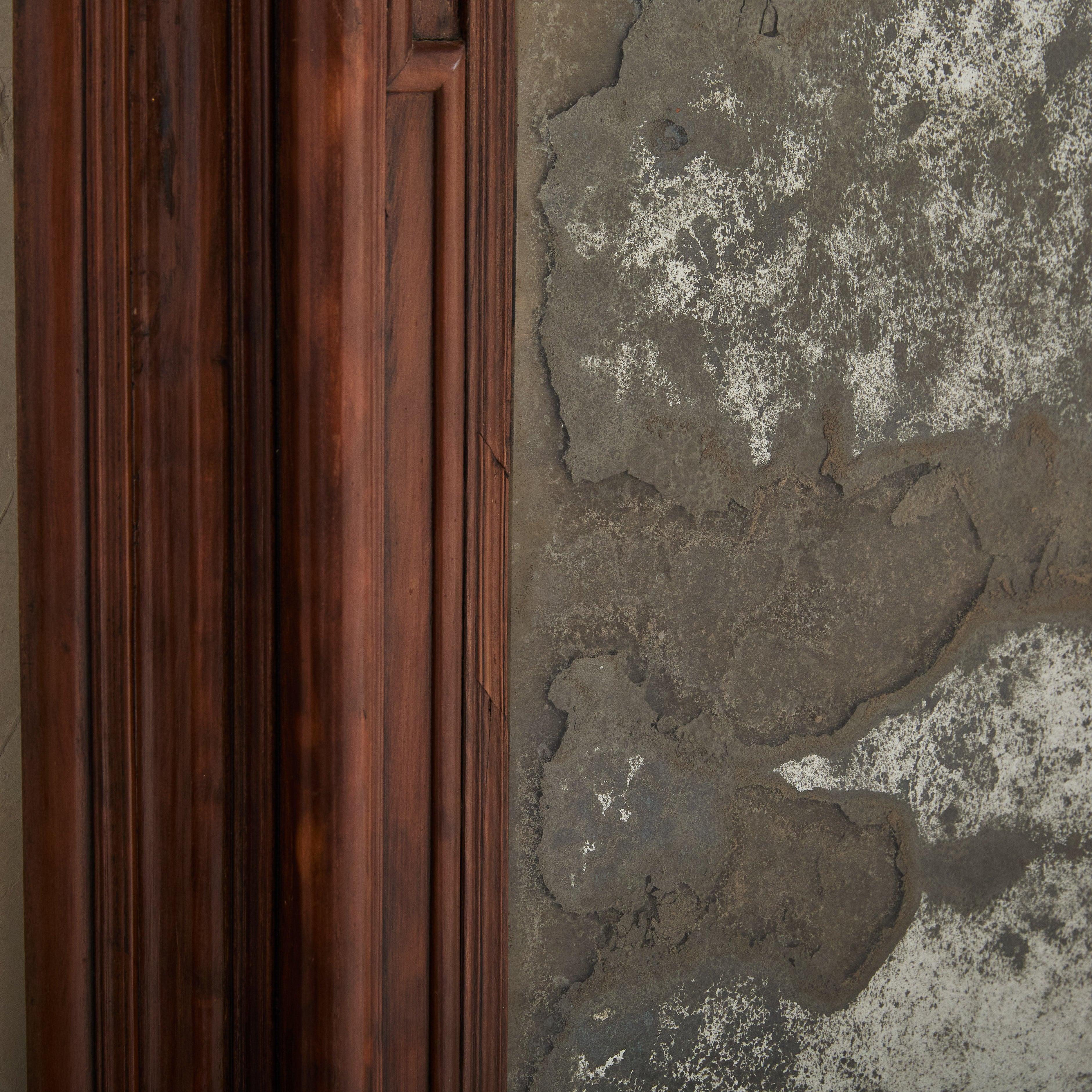 Italian Rectangular Wood Wall Mirror, Early 19th Century For Sale 4
