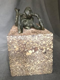 Italienischer Bronze-Nackter italienischer liegender Frauenakt