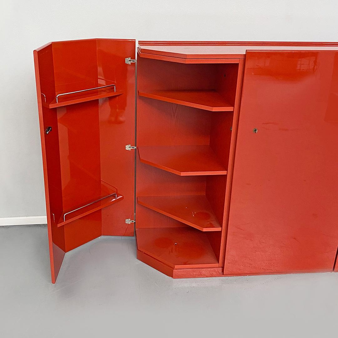 Late 20th Century Italian Red Cabinet Mod. Bramante by Kazuhide Takahama for Gavina, 1975