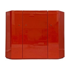 Italian Red Cabinet Mod. Bramante by Kazuhide Takahama for Gavina, 1975