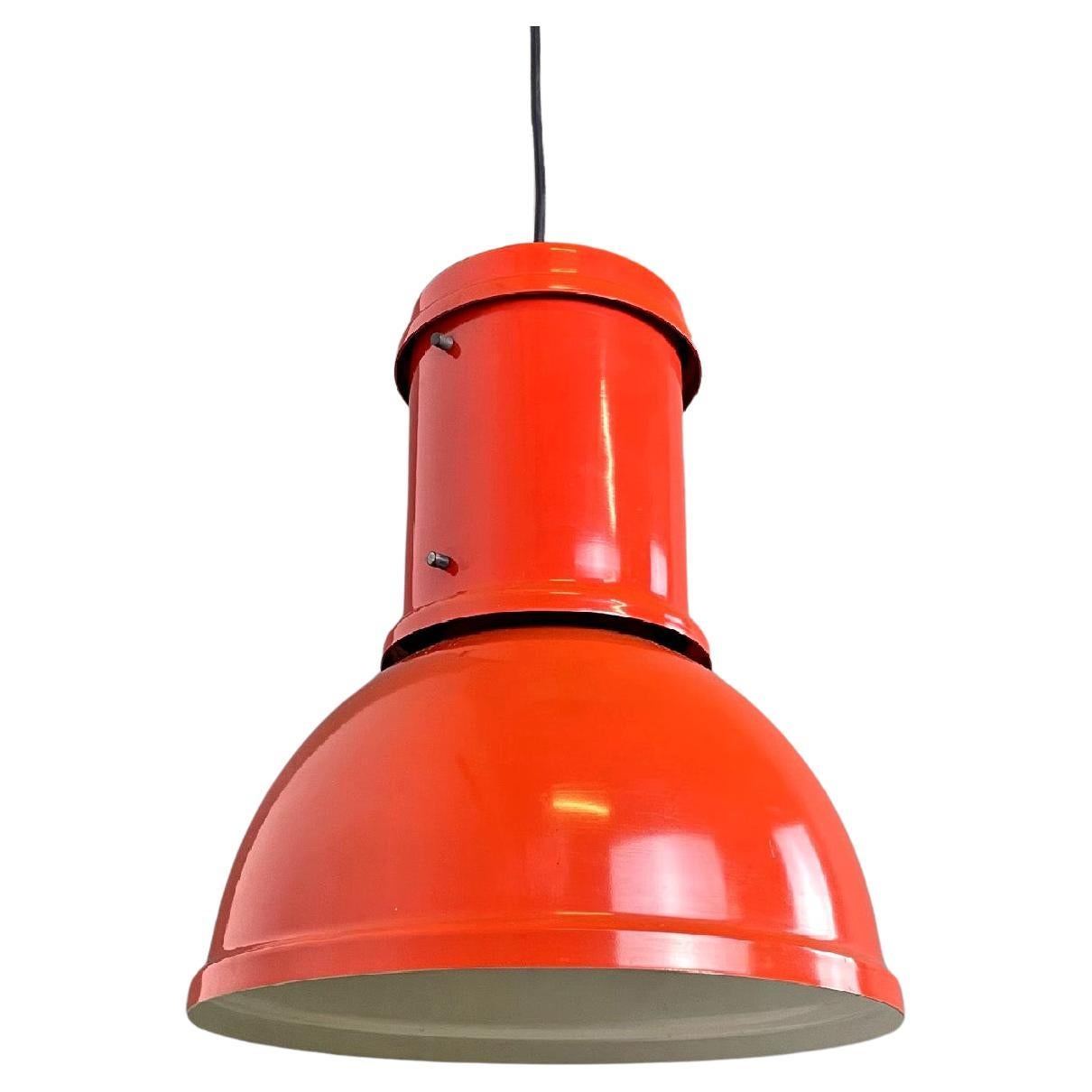 Italian red chandelier Lampara by Roberto Menghi for Fontana Arte, 1960s For Sale