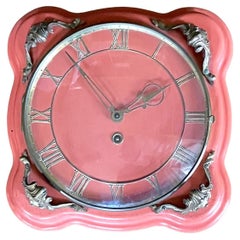 Italian Red Coral Clock 