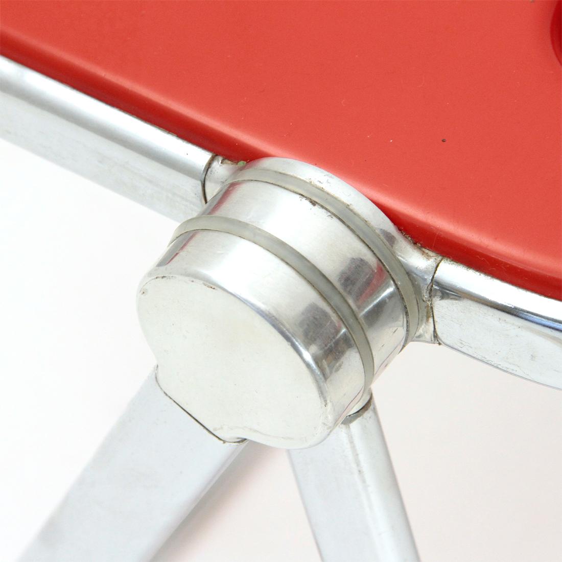 Italian Red Folding Desk by Giancarlo Piretti for Anonima Castelli, 1960s 1