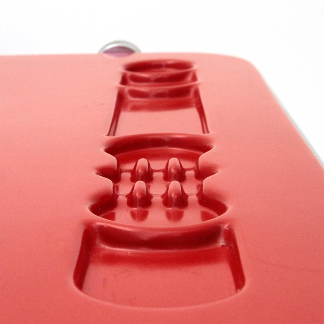 Italian Red Folding Desk by Giancarlo Piretti for Anonima Castelli, 1960s 2
