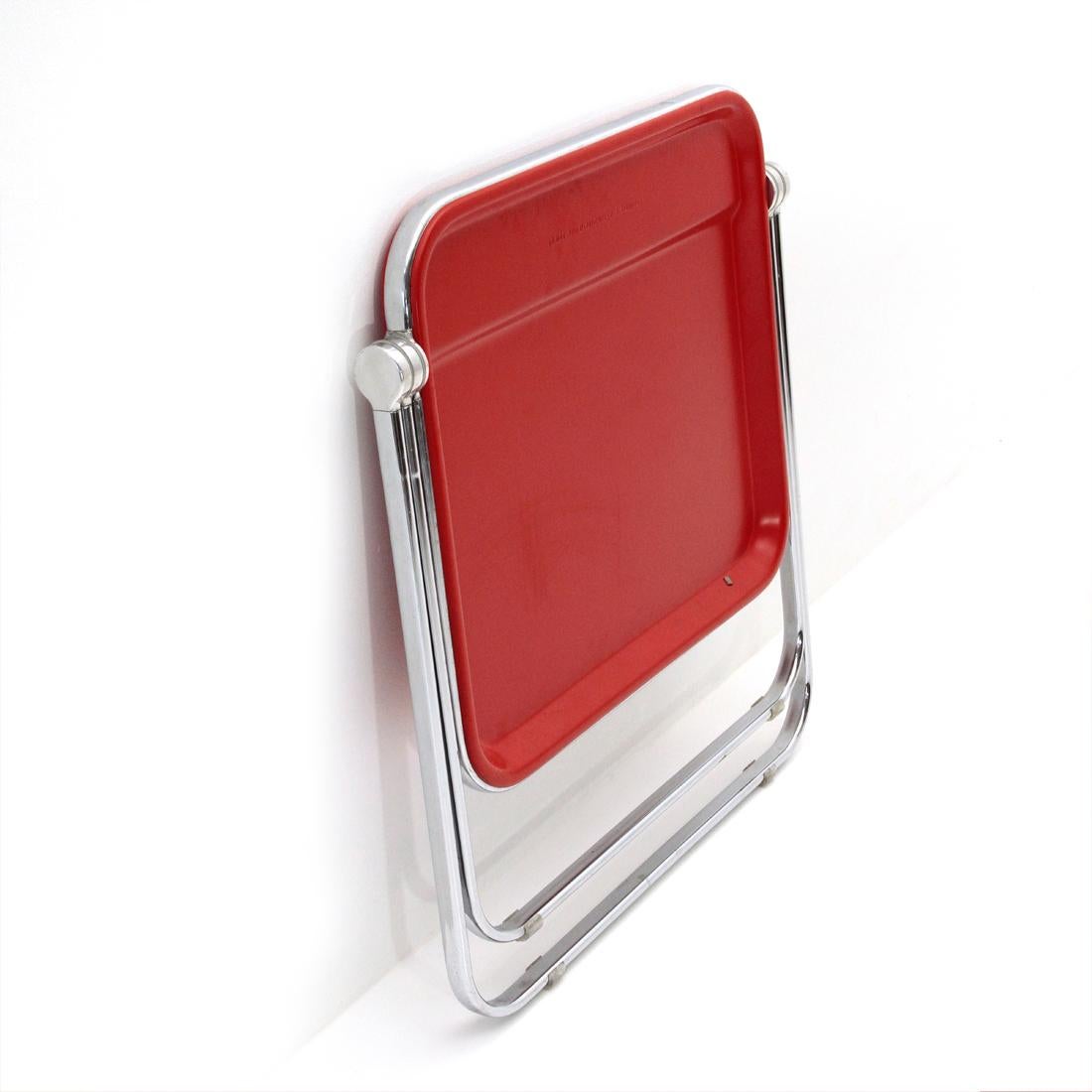 Italian Red Folding Desk by Giancarlo Piretti for Anonima Castelli, 1960s 3