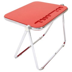 Italian Red Folding Desk by Giancarlo Piretti for Anonima Castelli, 1960s