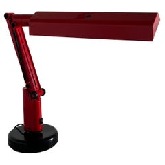 Italian Red 'Lucifer' Desk Swivel Lamp by Ahlstrom & Ehrich for Fagerhults, 70s