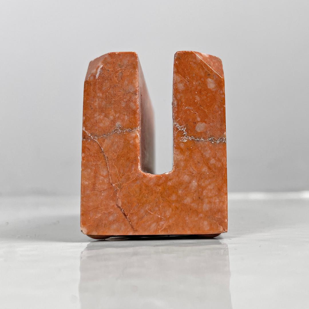 Italian red marble desk letter holder, 20th century For Sale 6