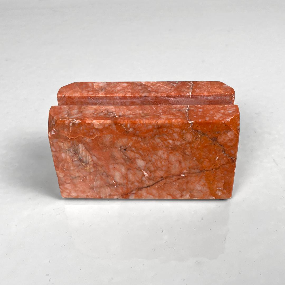 Italian red marble desk letter holder, 20th century For Sale 3