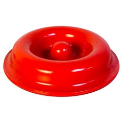 Italian Red Plastic Ashtray Mod 4632 \ 4636 by Isao Hosoe for Kartell, 1971