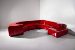 Italian Red Sofa "Lara" Designed by N. Massari, R. Pamio, R. Toso from 1968