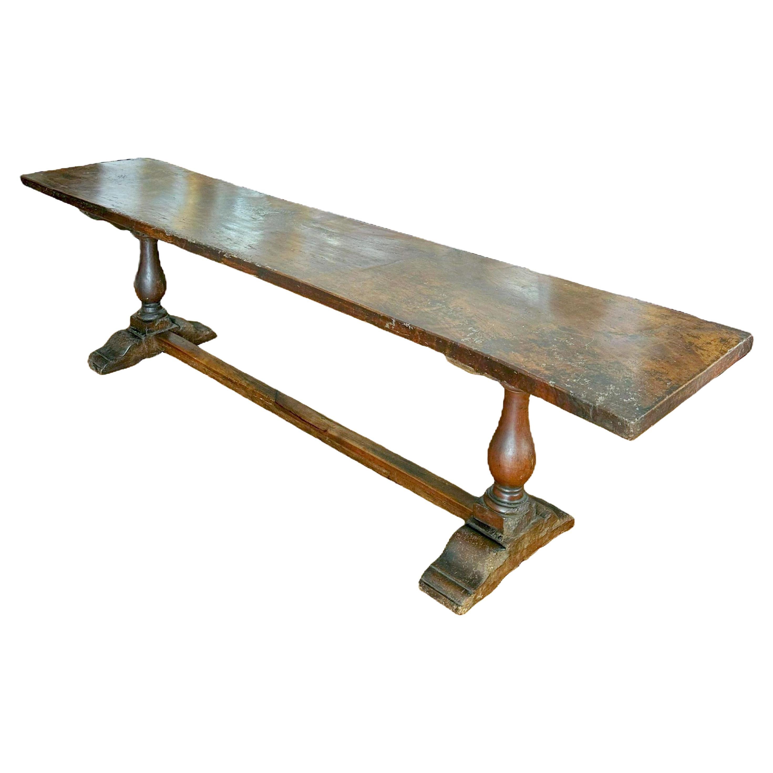 Italian Refectory Table - Circa 1680 For Sale