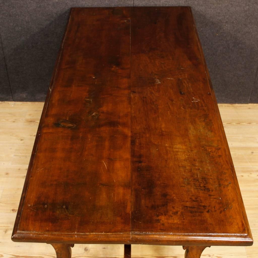 Italian Refectory Table in Solid Carved Wood from 20th Century 6