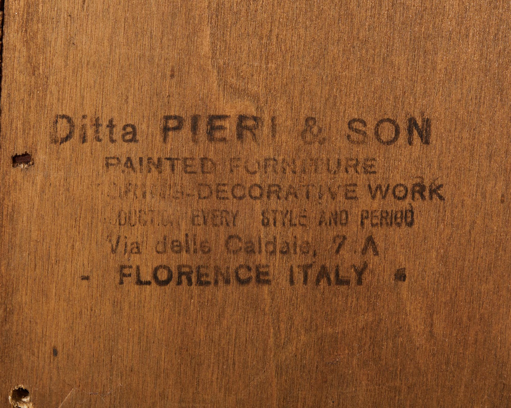 Italian Regency Florentine Trompe l'oeil Secretary Desk  11
