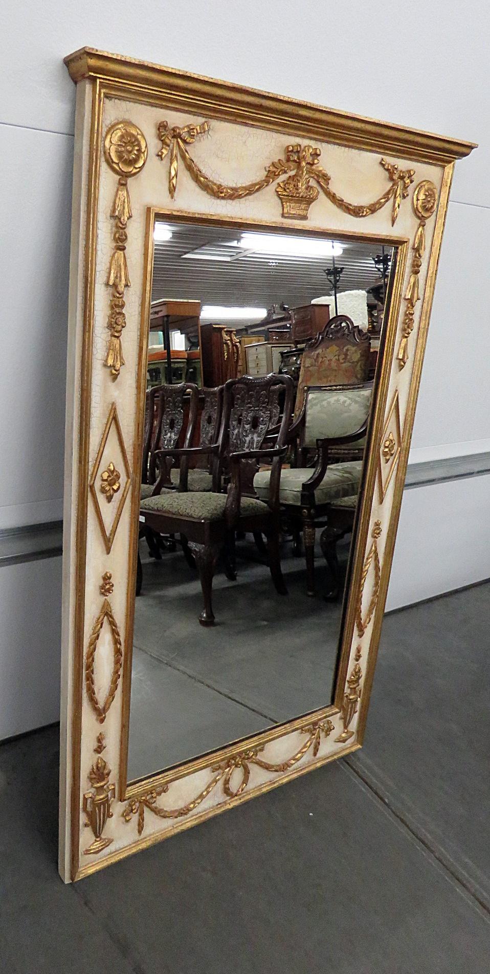 Italian Regency Style Parcel-Gilt Wall Mirror 1