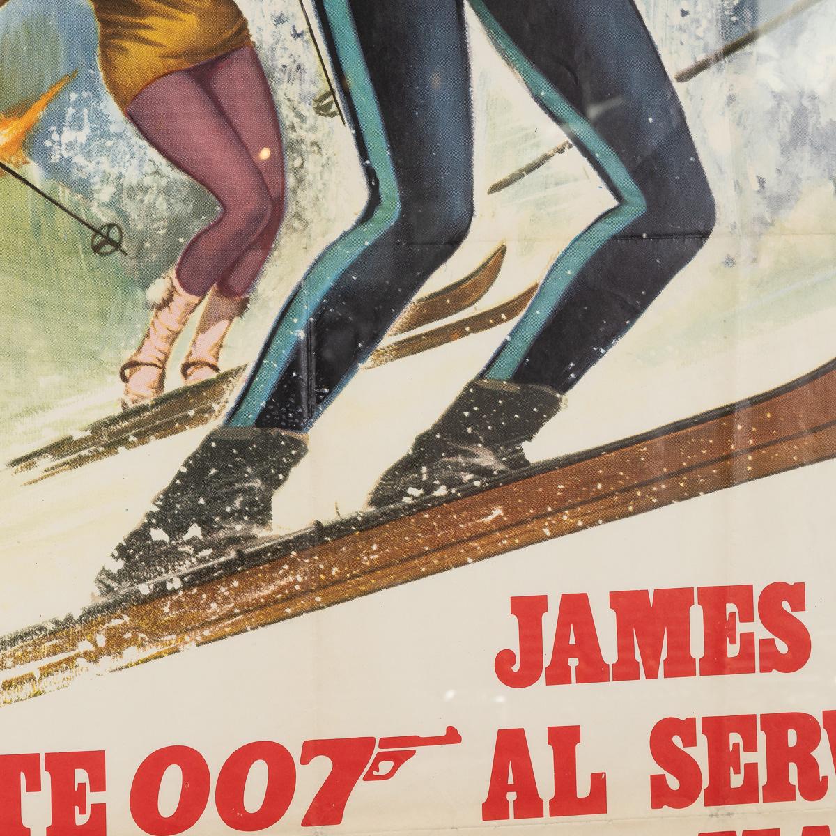 Italian Release James Bond 007 'On Her Majesty's Secret Service' Poster, c 1969 2