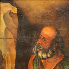 Italian Religious Painting San Girolamo, 20th Century
