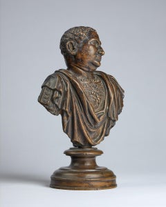 Italian Renaissance 16th Century Bronze Bust of Emperor Vitellius
