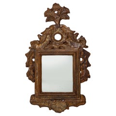 Italian Renaissance–Baroque Carved Wood Mirror, 17th Century