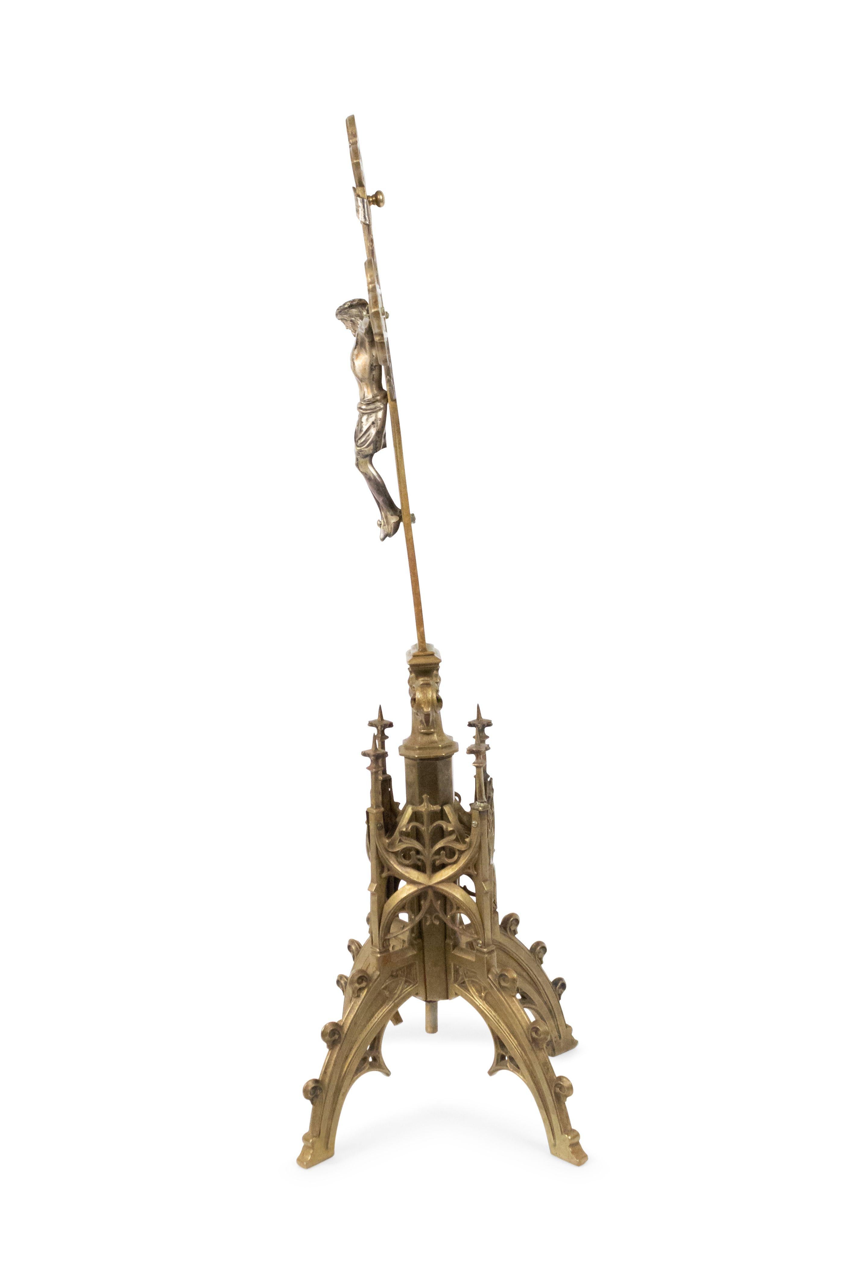 19th Century Italian Renaissance Bronze Crucifix For Sale