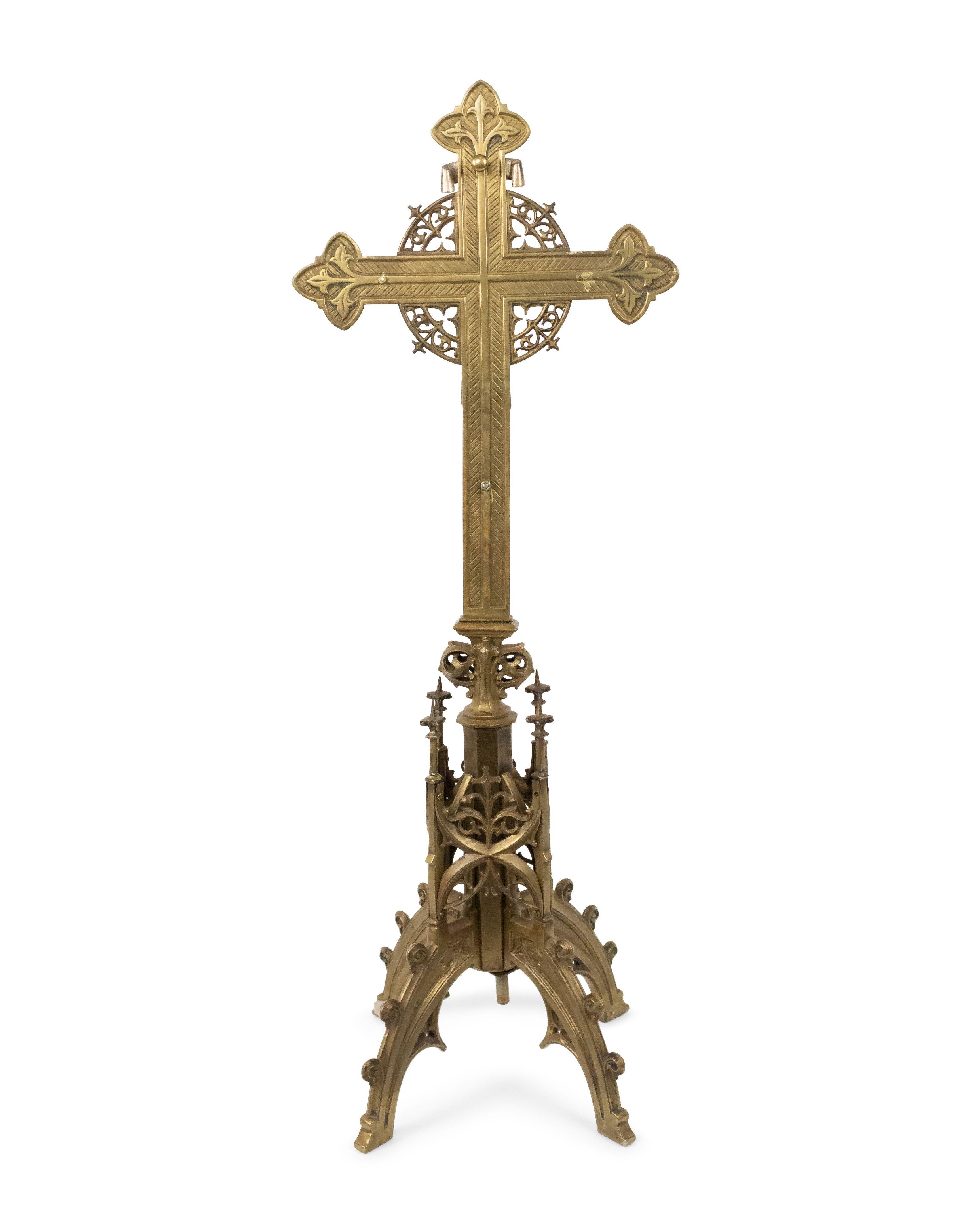 Italian Renaissance Bronze Crucifix For Sale 2