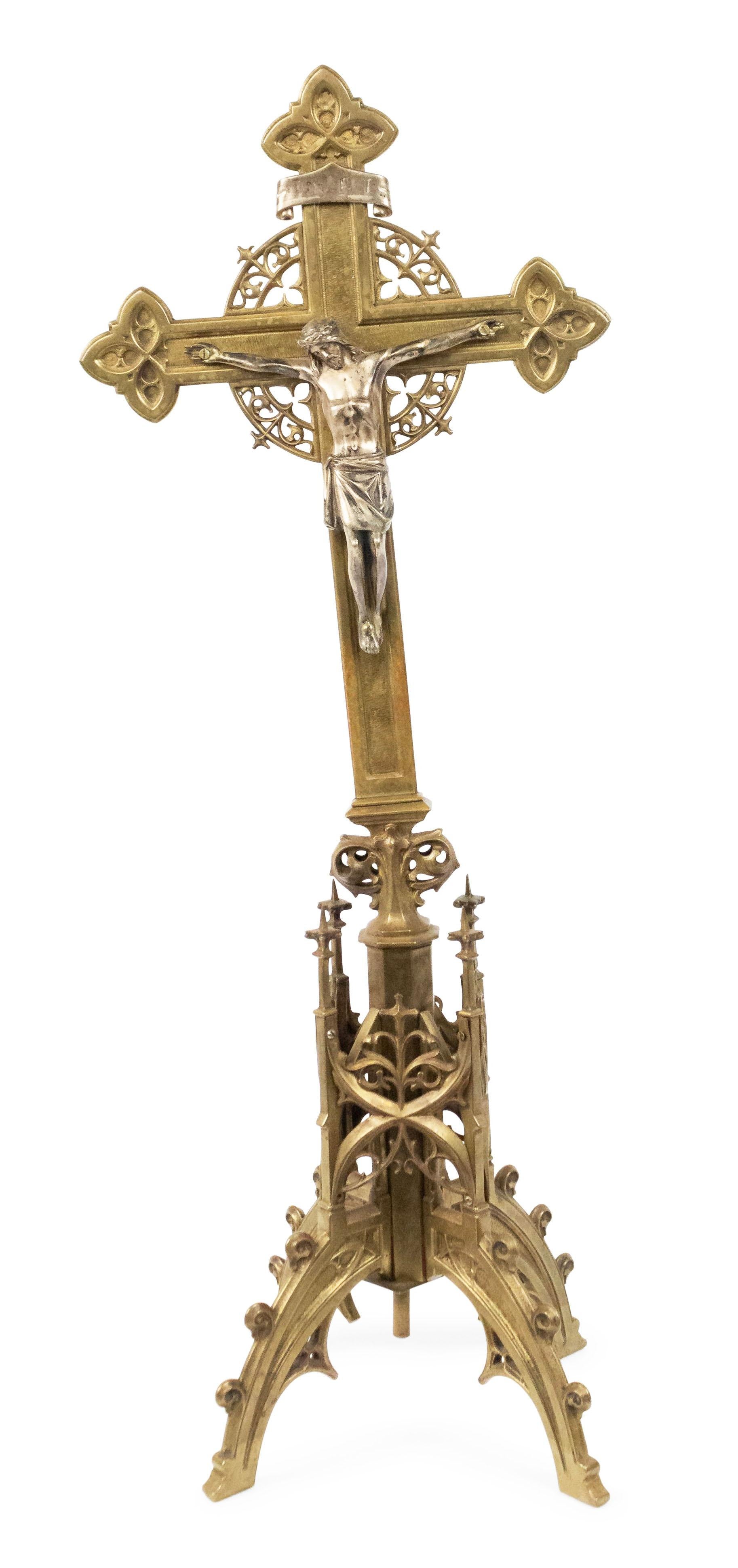 Italian Renaissance Bronze Crucifix For Sale 3