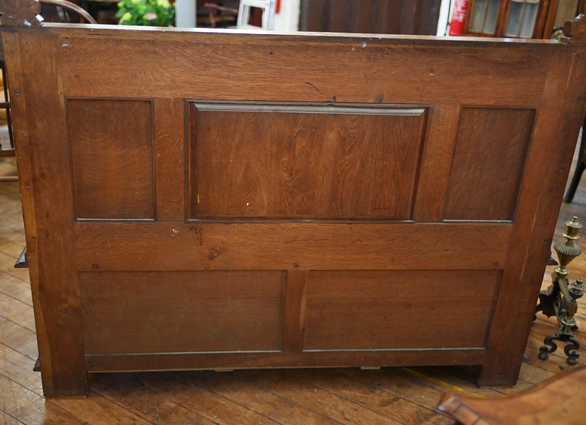 Italian Renaissance Carved Bench Oak Settle 1880 9