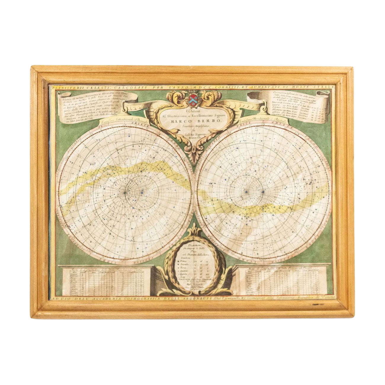 Italian Renaissance Celestial Map