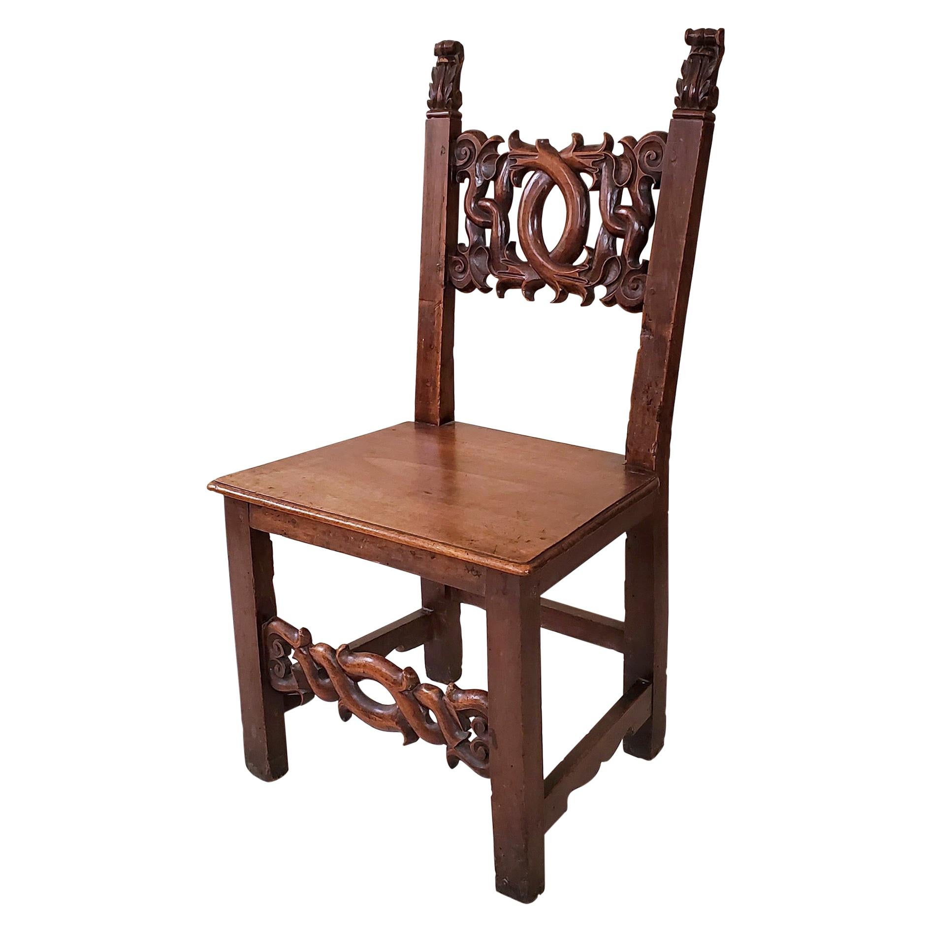 Italian Renaissance Chair For Sale