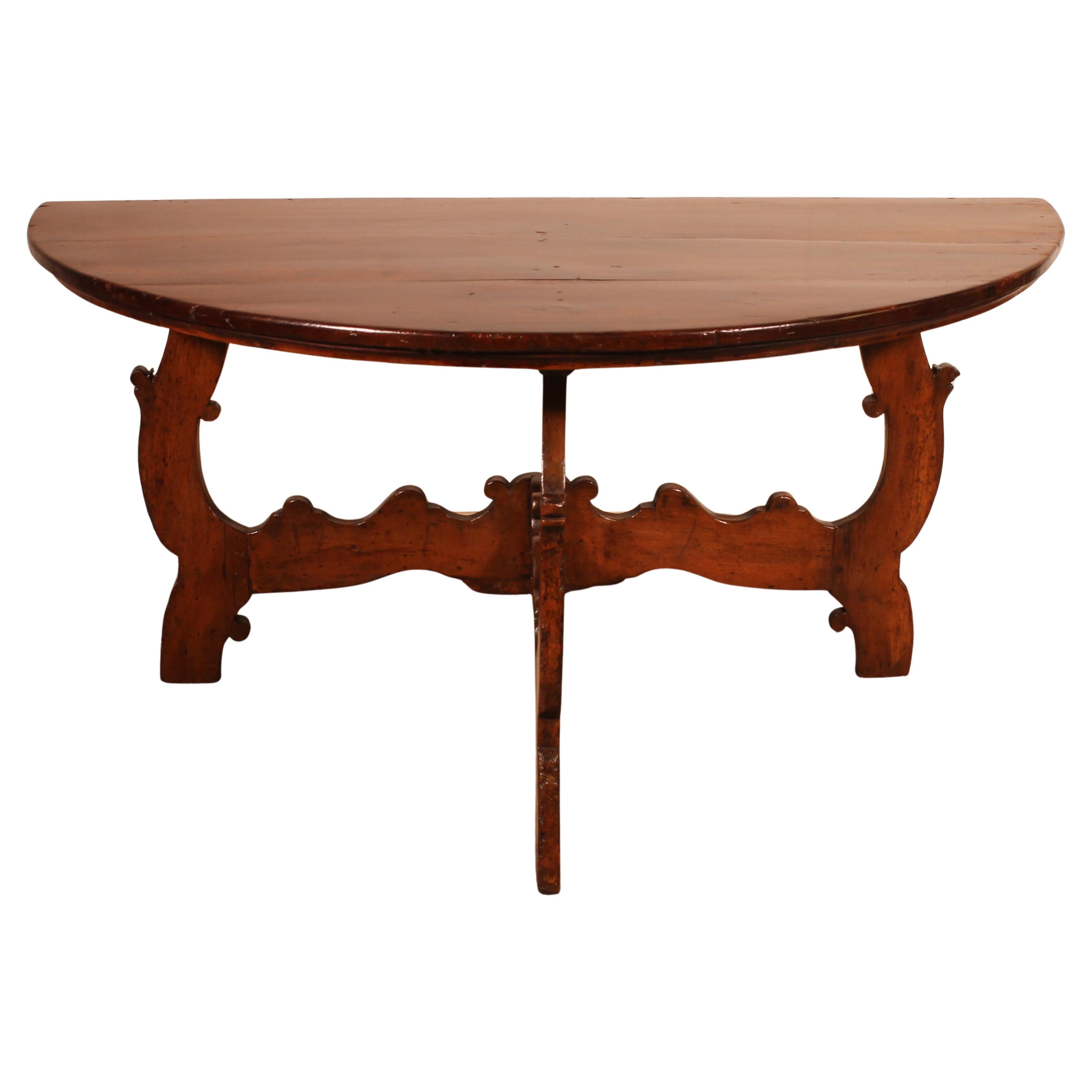 Italian Renaissance Console Circa 1600 In Walnut