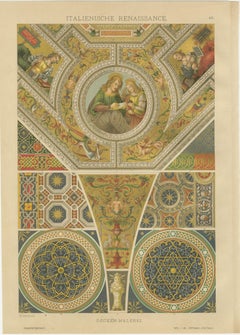 Italian Renaissance Decorative Prints – Architectural and Textile Designs, 1887