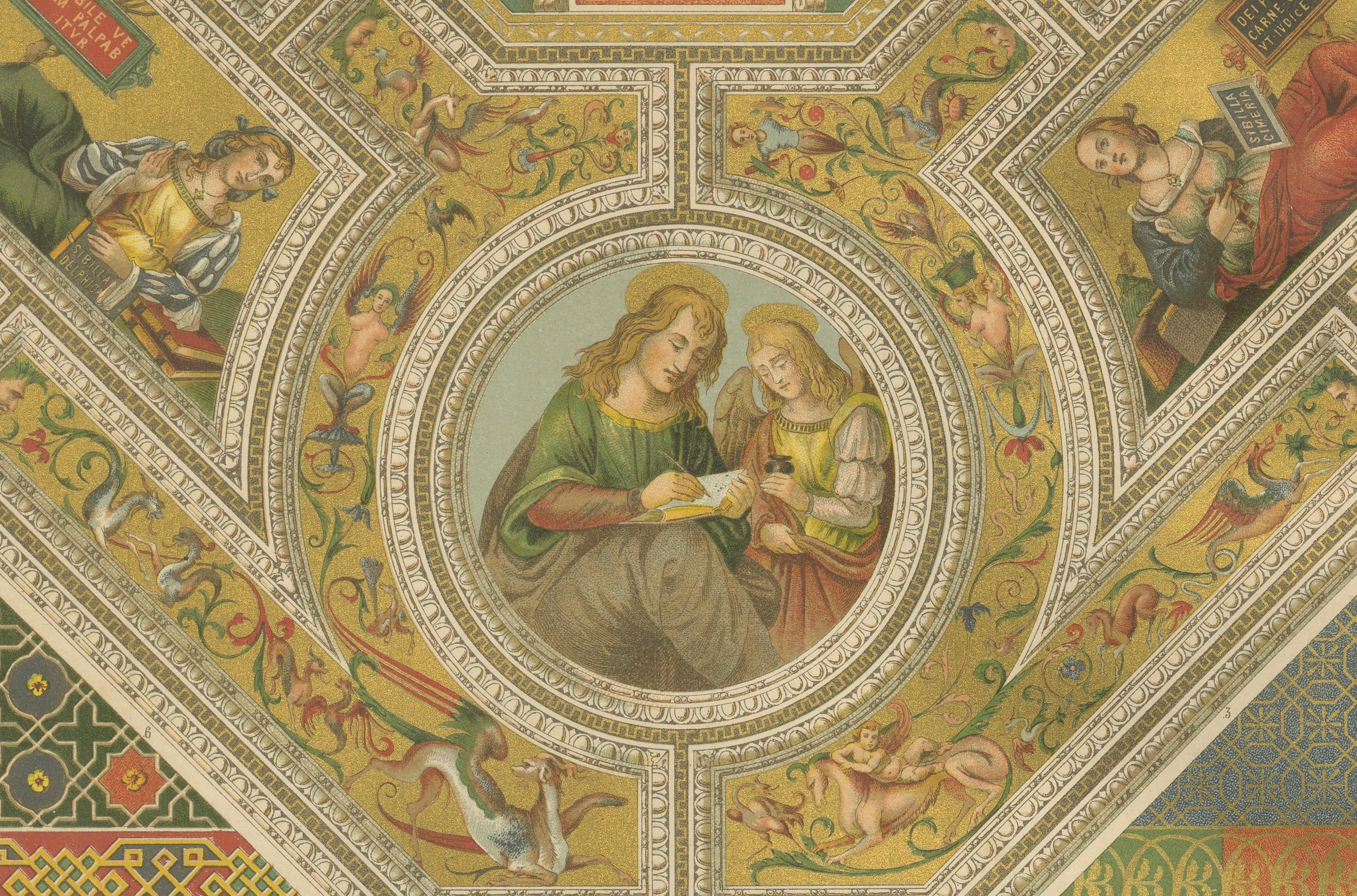 Italienische Kunstdrucke der Renaissance - Architektur- und Textildesigns im Angebot 2