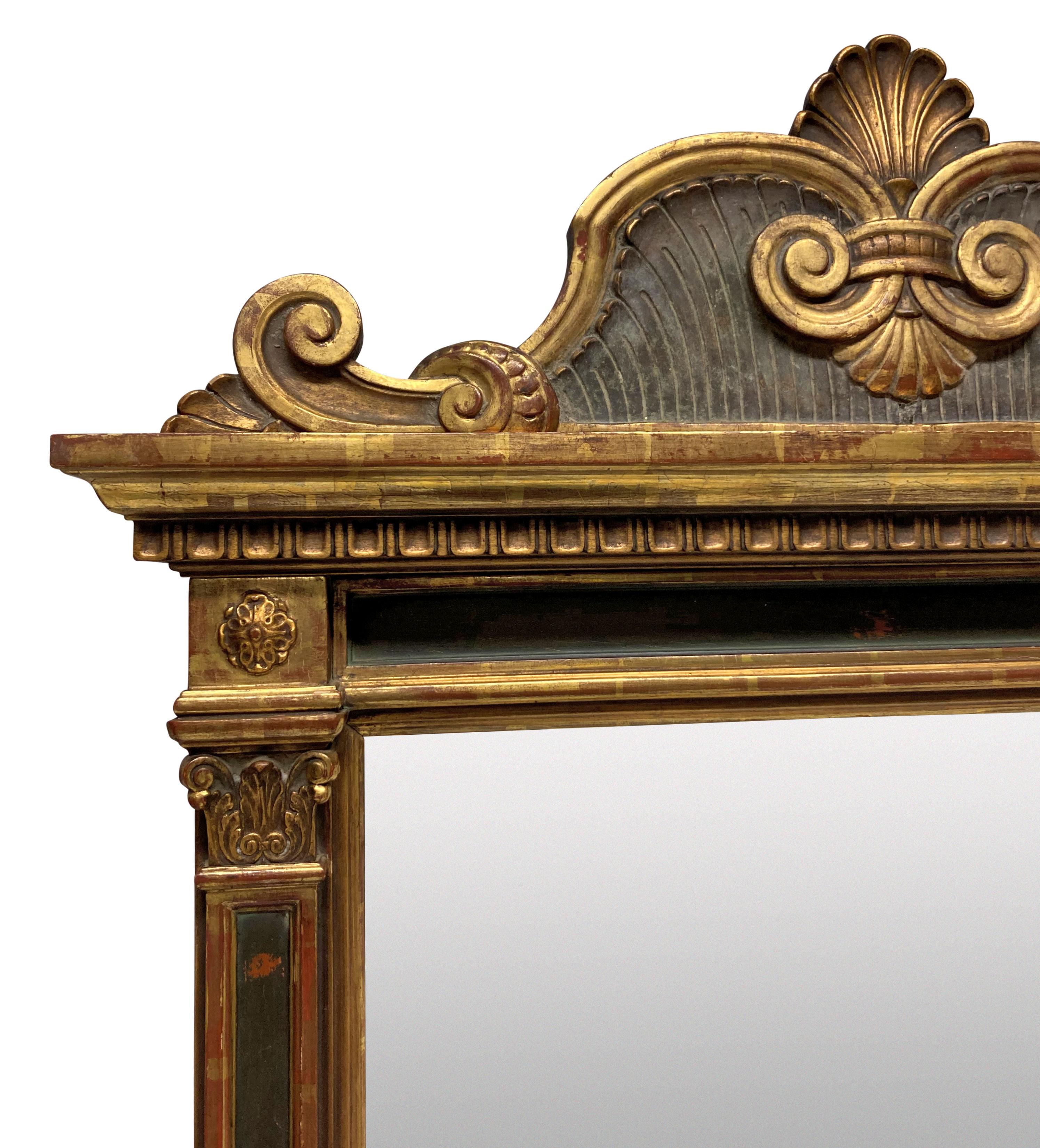 Italian Renaissance Gitwood Tabernacle Mirror In Good Condition For Sale In London, GB