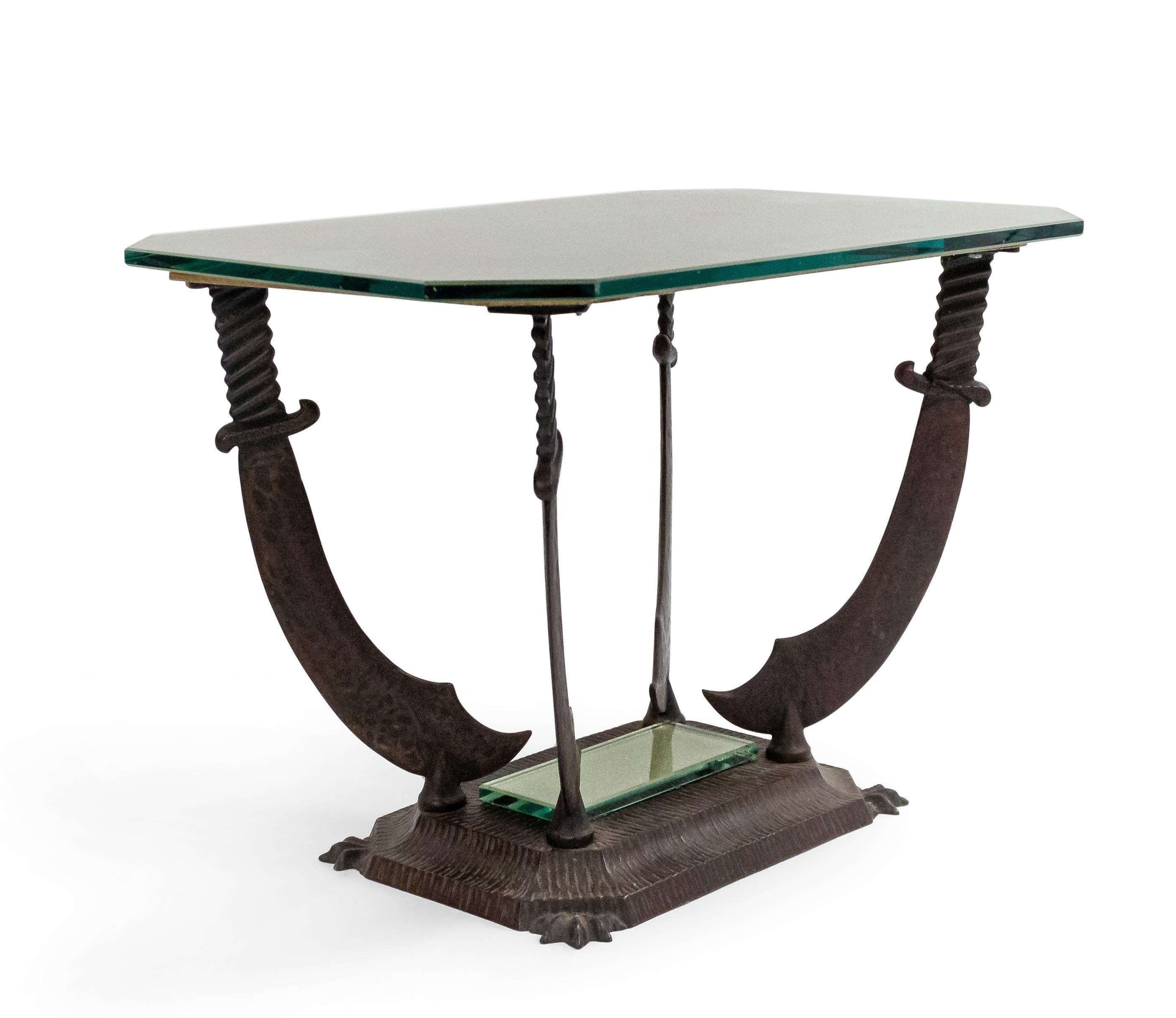 Italian Renaissance Iron Saber Tables In Good Condition For Sale In New York, NY