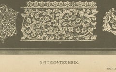 Italian Renaissance Lace Techniques from Ornamentenschatz, 1887