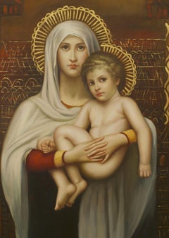 Italian Renaissance Madonna & Child Painting