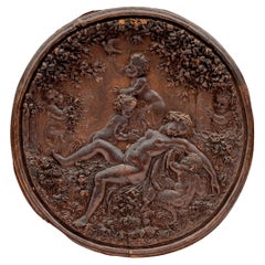 Vintage Italian Renaissance Manner Carved Medallion