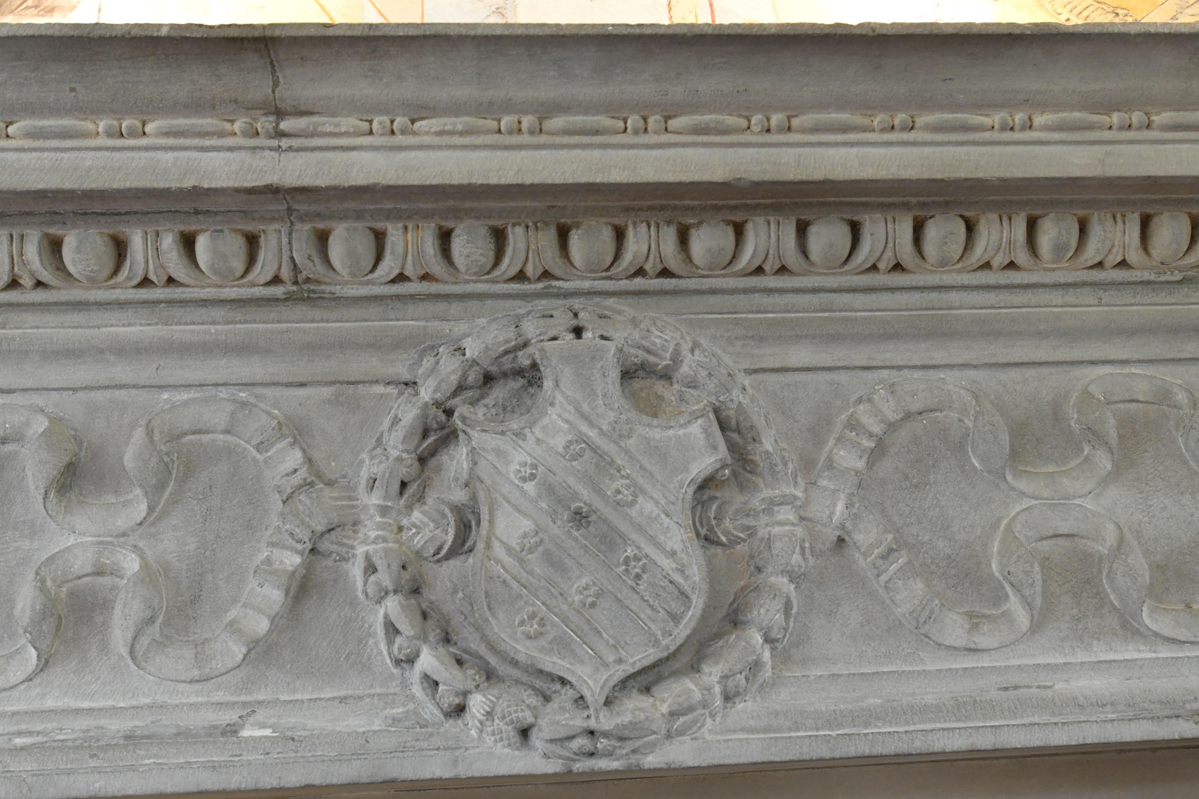 18th Century and Earlier Italian Renaissance Mantel For Sale